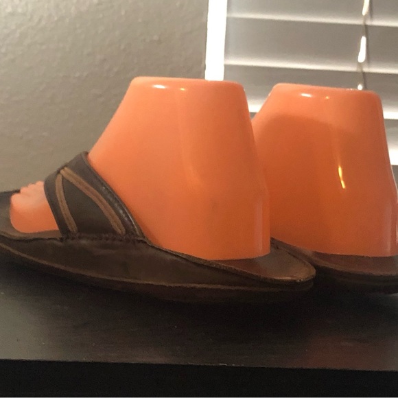 Olukai Ohana Men’s Brown Java Thong flip flops Beach Sandals Size 8 - Picture 9 of 11